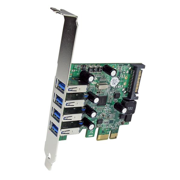 StarTech.com 4 Port PCIe USB 3.0 Controller Card UASP