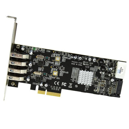 StarTech.com 4PT PCIe USB3 Card Adapter UASP SATA LP4