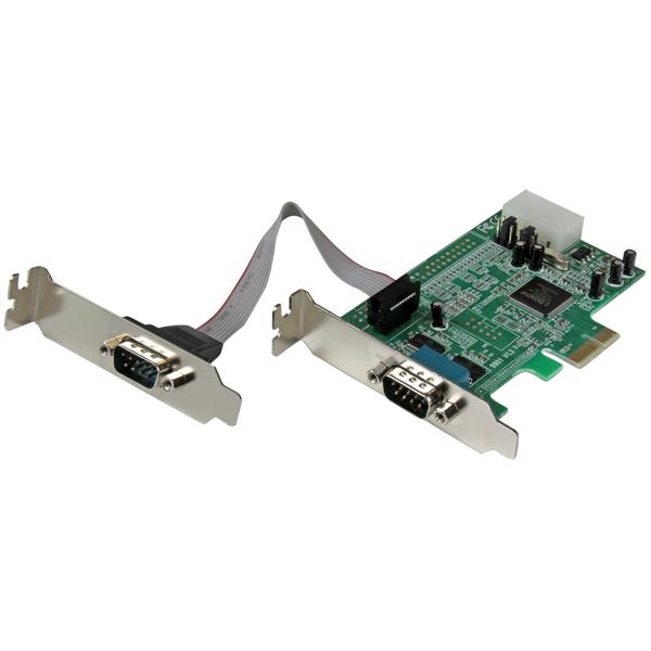 StarTech.com 2 Port LP PCIe Serial Card 16550 UART - NWT FM SOLUTIONS - YOUR CATERING WHOLESALER