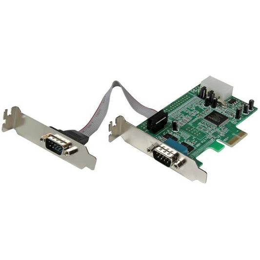 StarTech.com 2 Port LP PCIe Serial Card 16550 UART - NWT FM SOLUTIONS - YOUR CATERING WHOLESALER