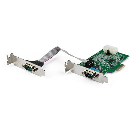 StarTech.com 2 Port RS232 Serial Adapter PCIe Card - NWT FM SOLUTIONS - YOUR CATERING WHOLESALER