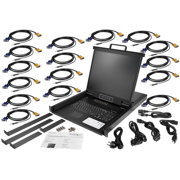 StarTech.com KVM Console for Server Rack 19in 16 Port