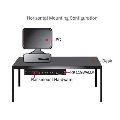 StarTech.com 4U 19in Steel Wall Mount Rack Bracket