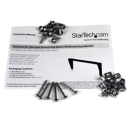 StarTech.com 4U 19in Steel Wall Mount Rack Bracket