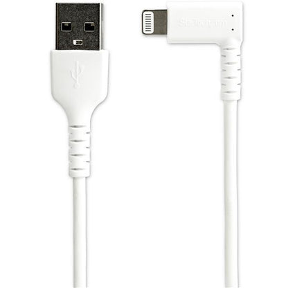 StarTech.com 1m White Angled Lightning to USB Cable