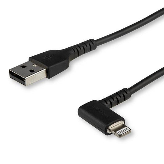 StarTech.com 2m Angled Lightning to USB Black Cable - NWT FM SOLUTIONS - YOUR CATERING WHOLESALER