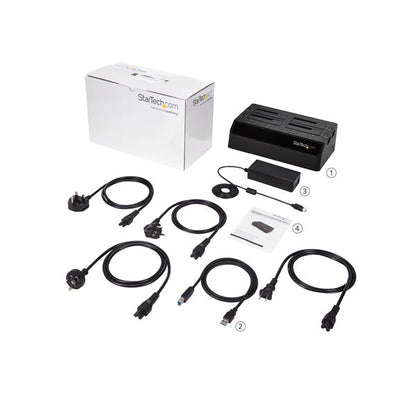 StarTech.com USB3 to 4Bay SATA 6Gbps HDD Dock Station