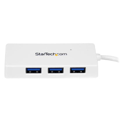 StarTech.com 4 Port SuperSpeed Mini USB 3.0 Hub White