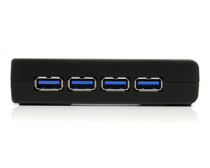 StarTech.com 4 Port Black SuperSpeed USB 3.0 Hub