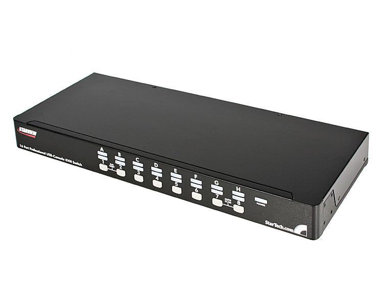 StarTech.com 16PT 1U RackMount USB PS2 KVM Switch OSD - NWT FM SOLUTIONS - YOUR CATERING WHOLESALER