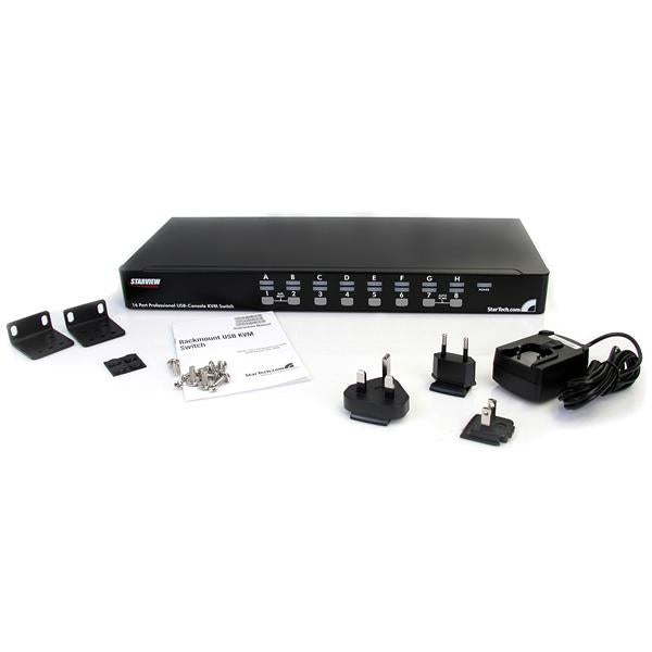 StarTech.com 16PT 1U RackMount USB PS2 KVM Switch OSD