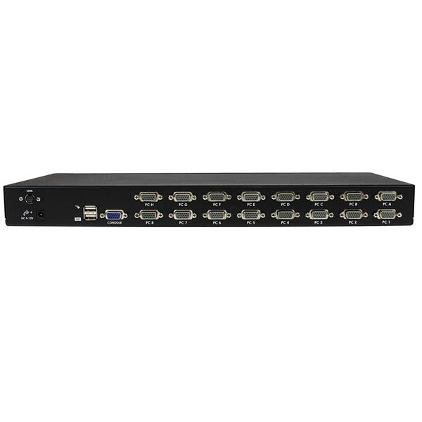 StarTech.com 16 Port 1U Rack Mount USB OSD KVM Switch