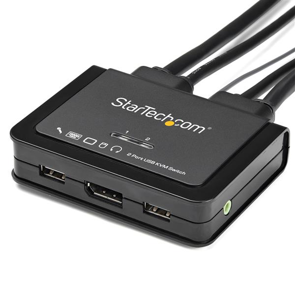 StarTech.com 2Port USB 4K 60Hz DisplayPort KVM Switch