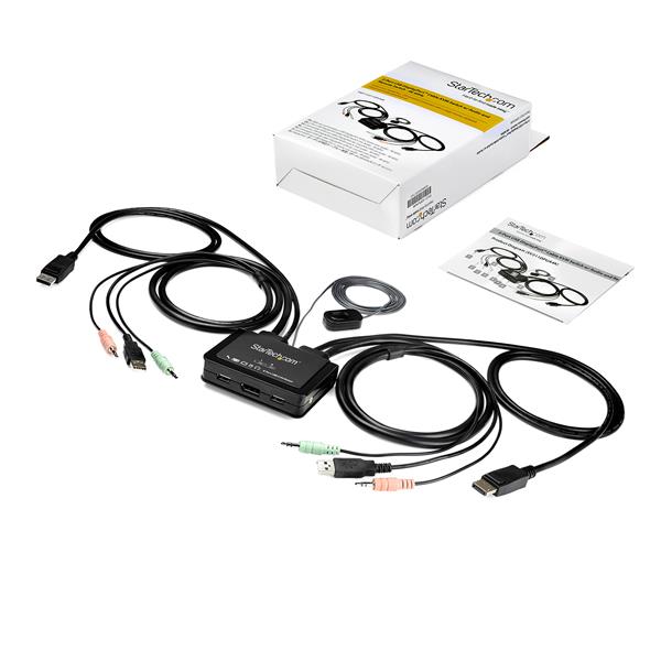 StarTech.com 2Port USB 4K 60Hz DisplayPort KVM Switch