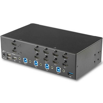 StarTech.com 4PT HDMI KVM Switch Dual Display 4K 30Hz