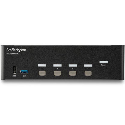 StarTech.com 4PT HDMI KVM Switch Dual Display 4K 30Hz
