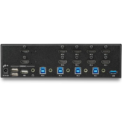 StarTech.com 4PT HDMI KVM Switch Dual Display 4K 30Hz