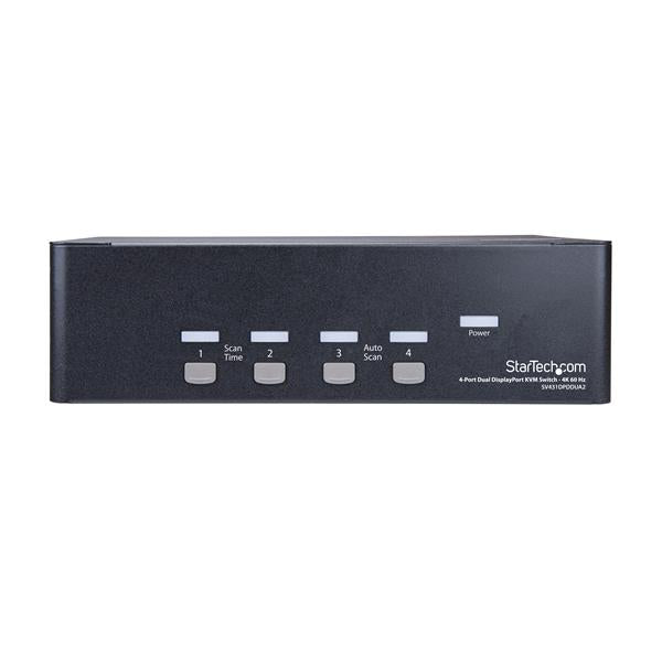 StarTech.com 4 Port Dual DisplayPort KVM Switch 4K60