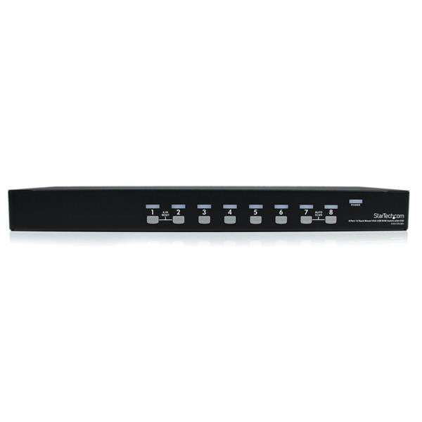 StarTech.com 8 Port 1U Rack Mount USB KVM Switch OSD