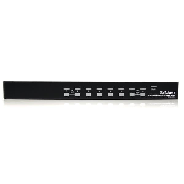 StarTech.com 8 Port 1U Rack Mount DVI USB KVM Switch