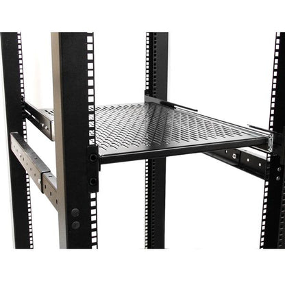 StarTech.com 19in Vented Adj Depth Sliding Rack Shelf