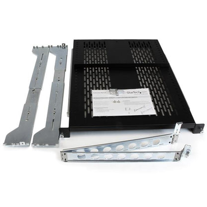StarTech.com 2U Vented Sliding Rack Shelf Cable Mgmt