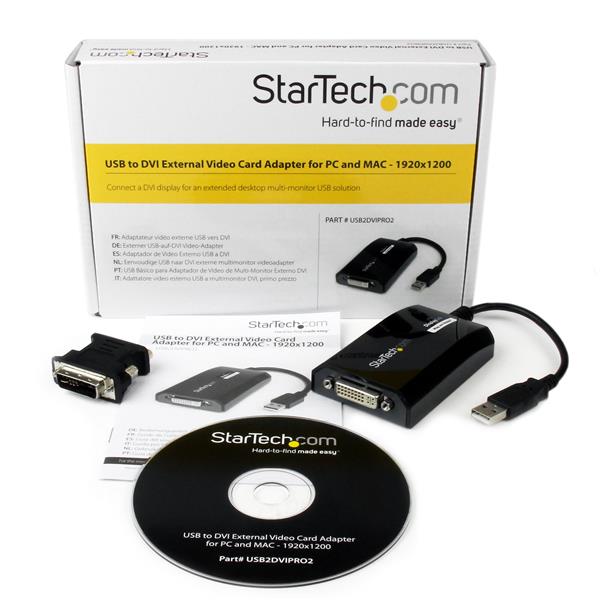 StarTech.com USB to DVI Adapter External USB Video GC