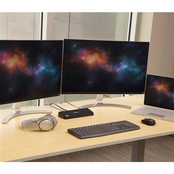 StarTech.com USB3 4K Laptop Dock with 4K DP HDMI GbE