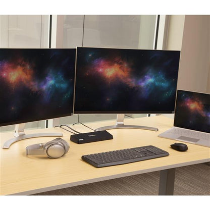 StarTech.com USB3 4K Laptop Dock with 4K DP HDMI GbE