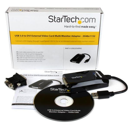 StarTech.com USB3 to DVI VGA Video Adapter 2048x1152
