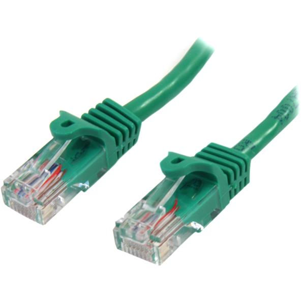 StarTech.com 0.5m Green Snagless Cat5e Patch Cable - NWT FM SOLUTIONS - YOUR CATERING WHOLESALER