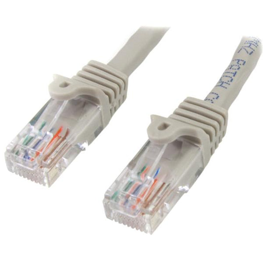 StarTech.com 0.5m Grey Snagless Cat5e Patch Cable - NWT FM SOLUTIONS - YOUR CATERING WHOLESALER