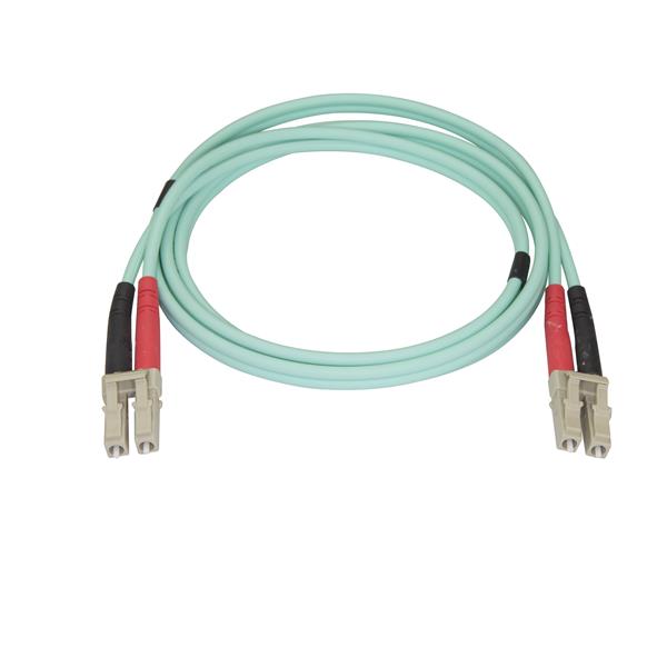 StarTech.com 1m Aqua MM 50 125 OM4 Fiber Optic Cable