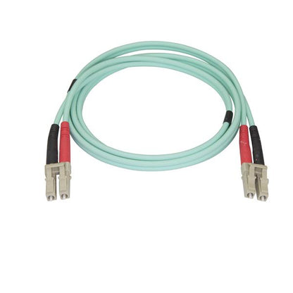 StarTech.com 1m Aqua MM 50 125 OM4 Fiber Optic Cable