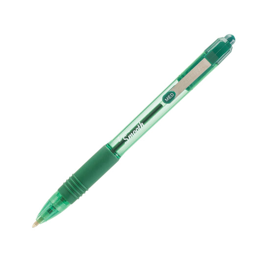 Zebra Z-Grip Smooth Rectractable Ballpoint Pen 1.0mm Tip Green (Pack 12) - 22564 - NWT FM SOLUTIONS - YOUR CATERING WHOLESALER