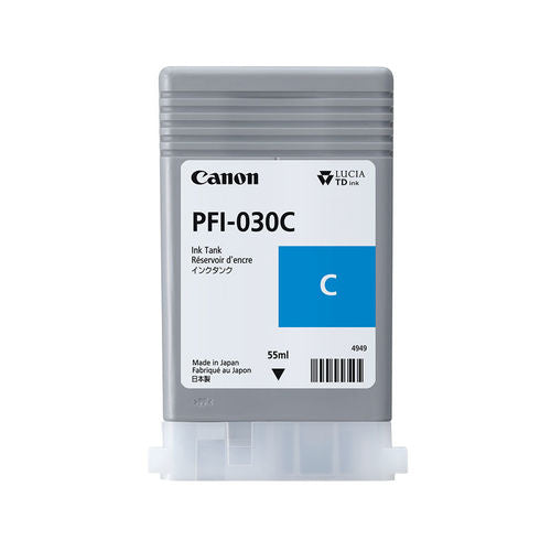 Canon PFI 030 Cyan Ink Cartridge 55ml - 3490C001 - NWT FM SOLUTIONS - YOUR CATERING WHOLESALER