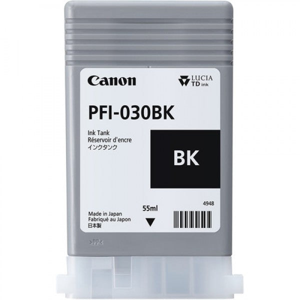 Canon PFI 030 Black Ink cartridge 55ml - 3489C001 - NWT FM SOLUTIONS - YOUR CATERING WHOLESALER