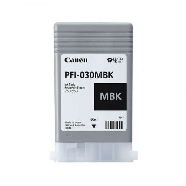 Canon PFI 030 Black Matte Ink Cartridge 55ml - 3488C001 - NWT FM SOLUTIONS - YOUR CATERING WHOLESALER