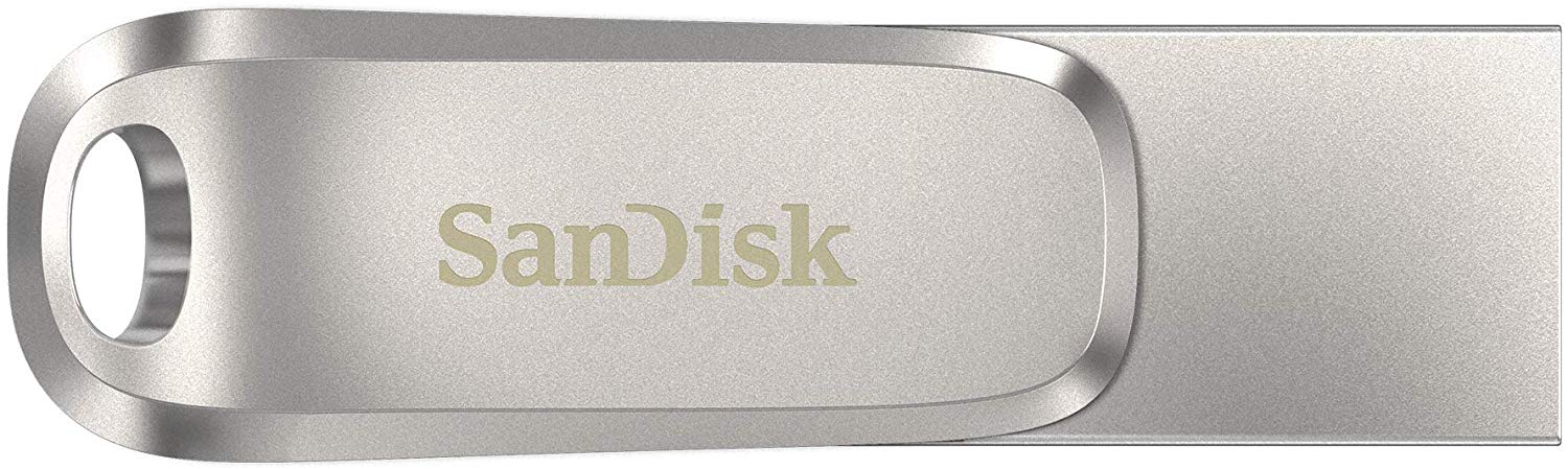 SanDisk Ultra Dual Drive Luxe 128GB USB C USB A Stainless Steel Flash Drive - NWT FM SOLUTIONS - YOUR CATERING WHOLESALER