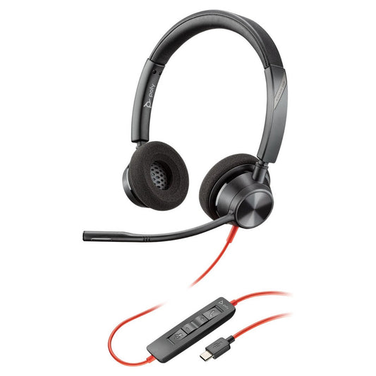 Poly Blackwire 3320 USB C Wired Binaural Headset Microsoft Teams Certified - NWT FM SOLUTIONS - YOUR CATERING WHOLESALER