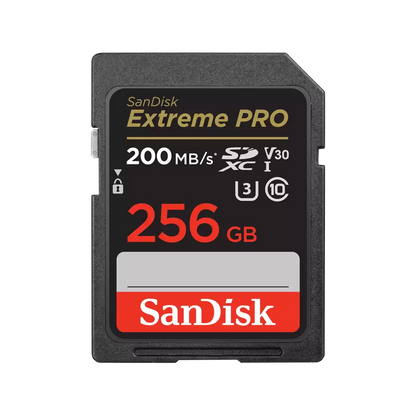 SanDisk Extreme PRO 256GB SDXC UHS-I Class 10 Memory Card - NWT FM SOLUTIONS - YOUR CATERING WHOLESALER