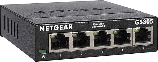 Netgear 5 Port SOHO SW 300 Series Unmanaged Gigabit Ethernet Network Switch - NWT FM SOLUTIONS - YOUR CATERING WHOLESALER