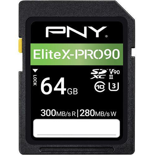 PNY X-PRO 90 64 GB SDXC UHS-II Class 10 Memory Card - NWT FM SOLUTIONS - YOUR CATERING WHOLESALER