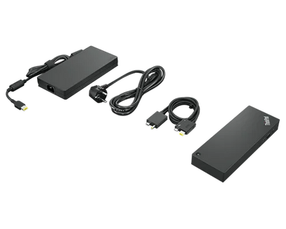 Lenovo ThinkPad Thunderbolt 4 USB C USB A HDMI 2x DisplayPort GigE Workstation Dock 300W