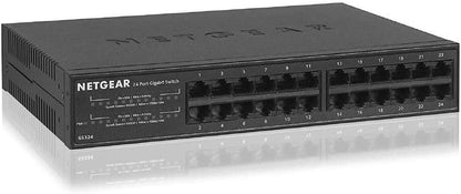 NETGEAR GS324 24 Port Unmanaged Gigabit Ethernet 10 100 1000 Desktop Rack Mount Switch - NWT FM SOLUTIONS - YOUR CATERING WHOLESALER