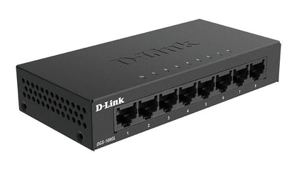 D Link 8 Port 10 100 1000 Gigabit Ethernet Unmanaged Desktop Switch