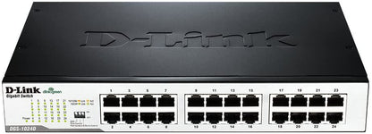 D Link DGS1024DB 24 Port Gigabit Unmanaged Ethernet Layer 2 Desktop Switch - NWT FM SOLUTIONS - YOUR CATERING WHOLESALER