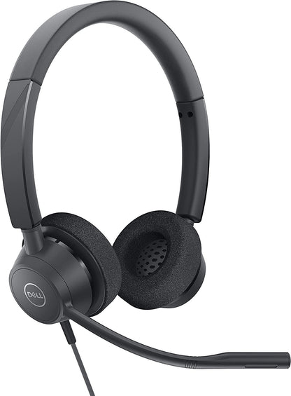 Dell Pro WH3022 USB A Wired Stereo Headset Zoom and Microsoft Teams Certified