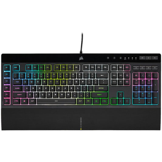 Corsair K55 RGB PRO XT Rubber Dome USB UK English Black Keyboard - NWT FM SOLUTIONS - YOUR CATERING WHOLESALER