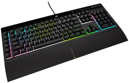 Corsair K55 RGB PRO XT Rubber Dome USB UK English Black Keyboard